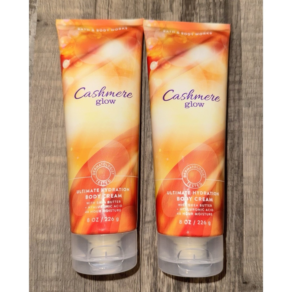 Bath & Body Works Cashmere Glow Ultimate Hydration Body Cream 8 oz Lot of 2